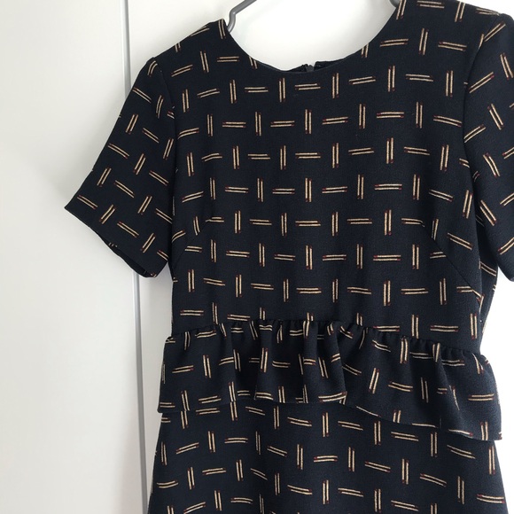 Club Monaco Bridette Matchstick Peplum Dress 2 - Picture 2 of 11